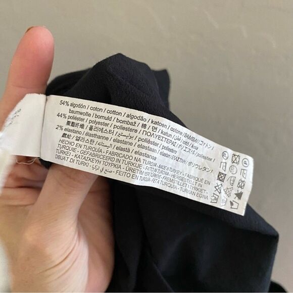 Zara Black Cut Out Mini Dress Womens M NYE LBD Sexy Cocktail Evening Event - Picture 9 of 9